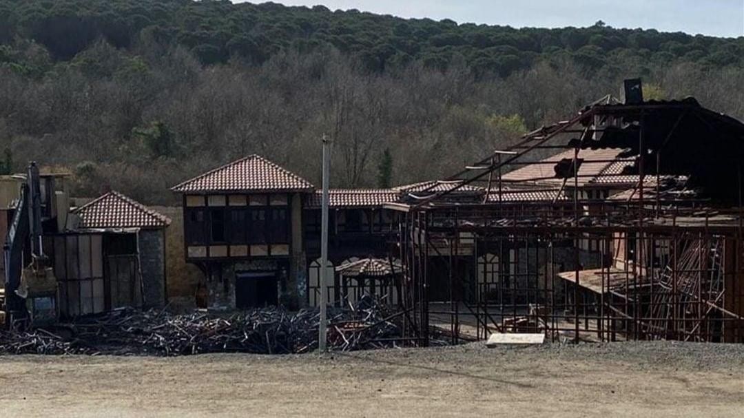 Serialın çəkiliş meydançasında yanğın - FOTOLAR